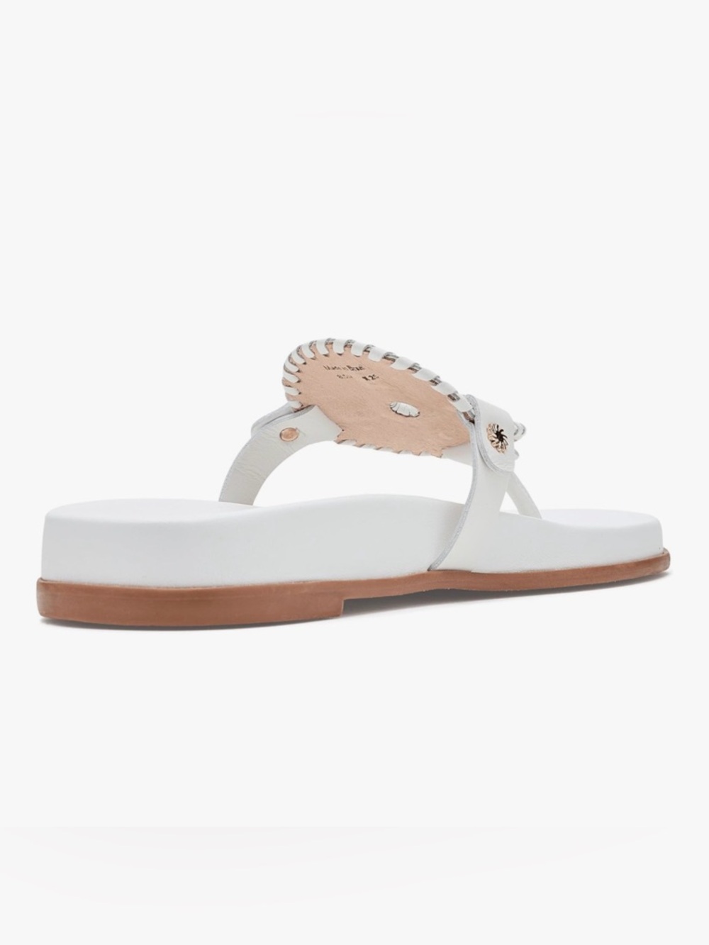 JACK ROGERS Collins Leather Sandals | Sz. 9M | White | NWB - Picture 8 of 9